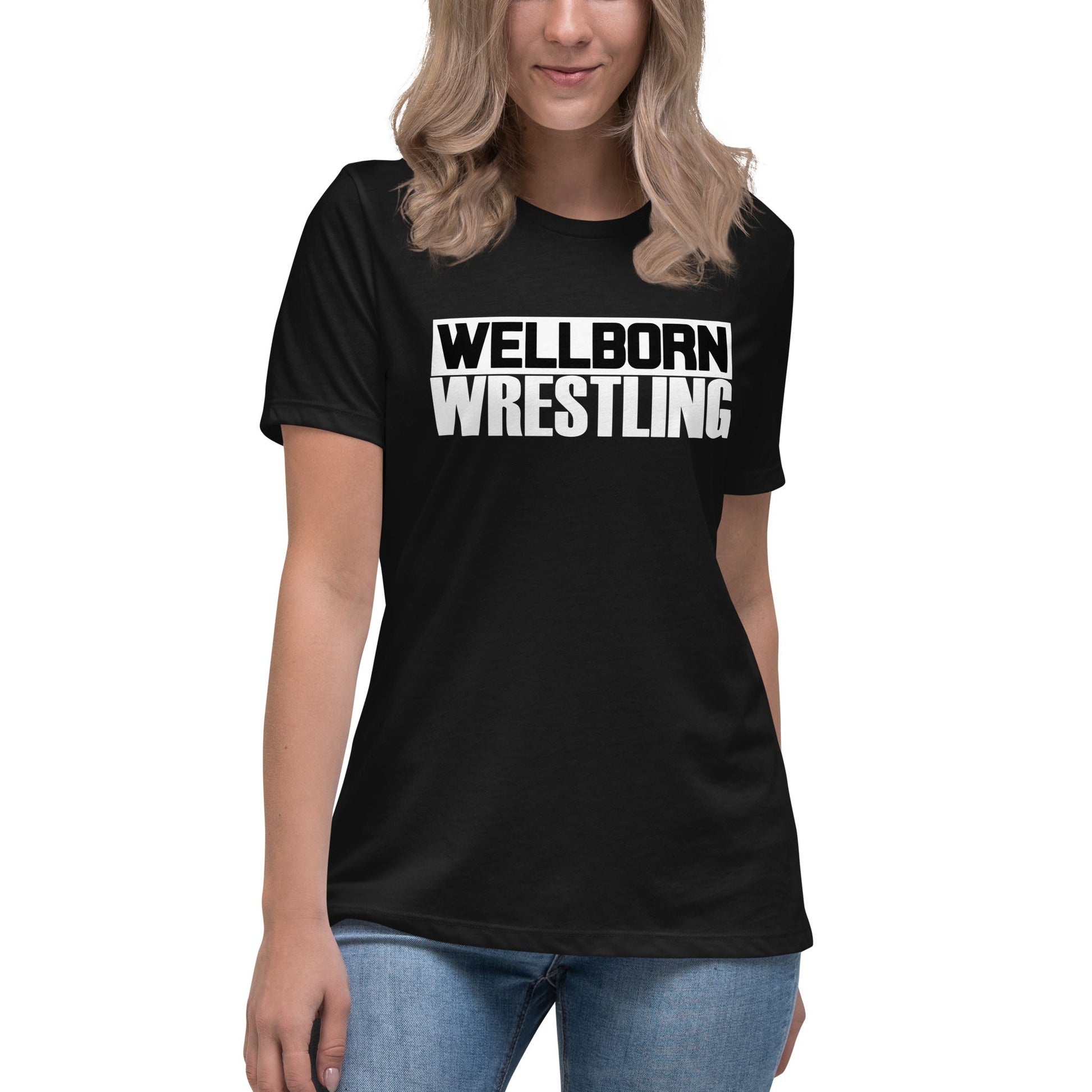 Performance | Women's Relaxed T Shirt | Wellborn Youth Wrestling | Script Logo