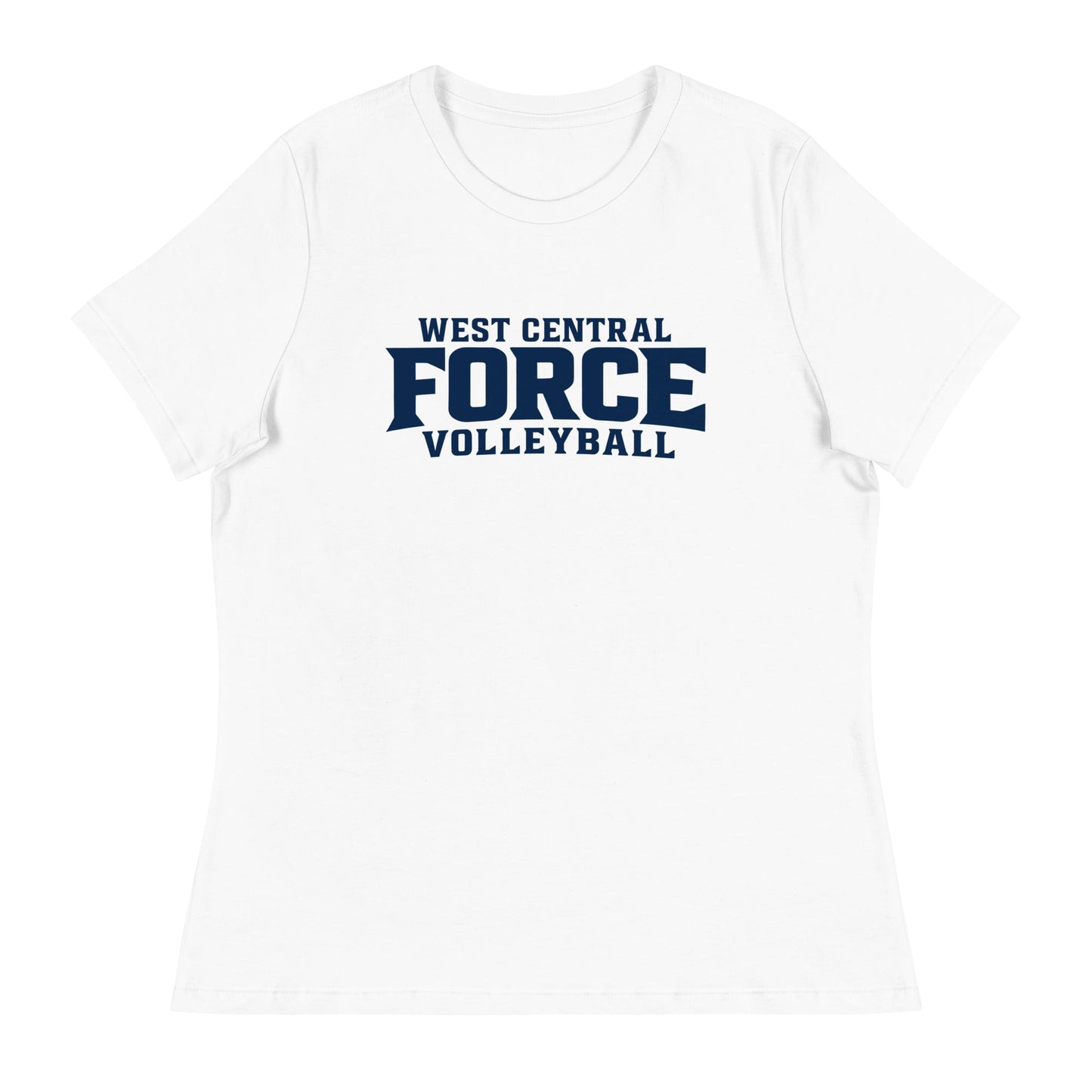 Performance | Women's Relaxed T Shirt | West Central Force Volleyball | Blue Logo