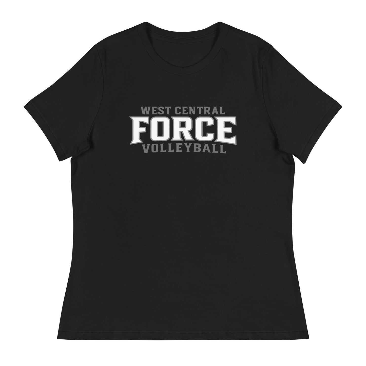 Performance | Women's Relaxed T Shirt | West Central Force Volleyball | Grey Logo