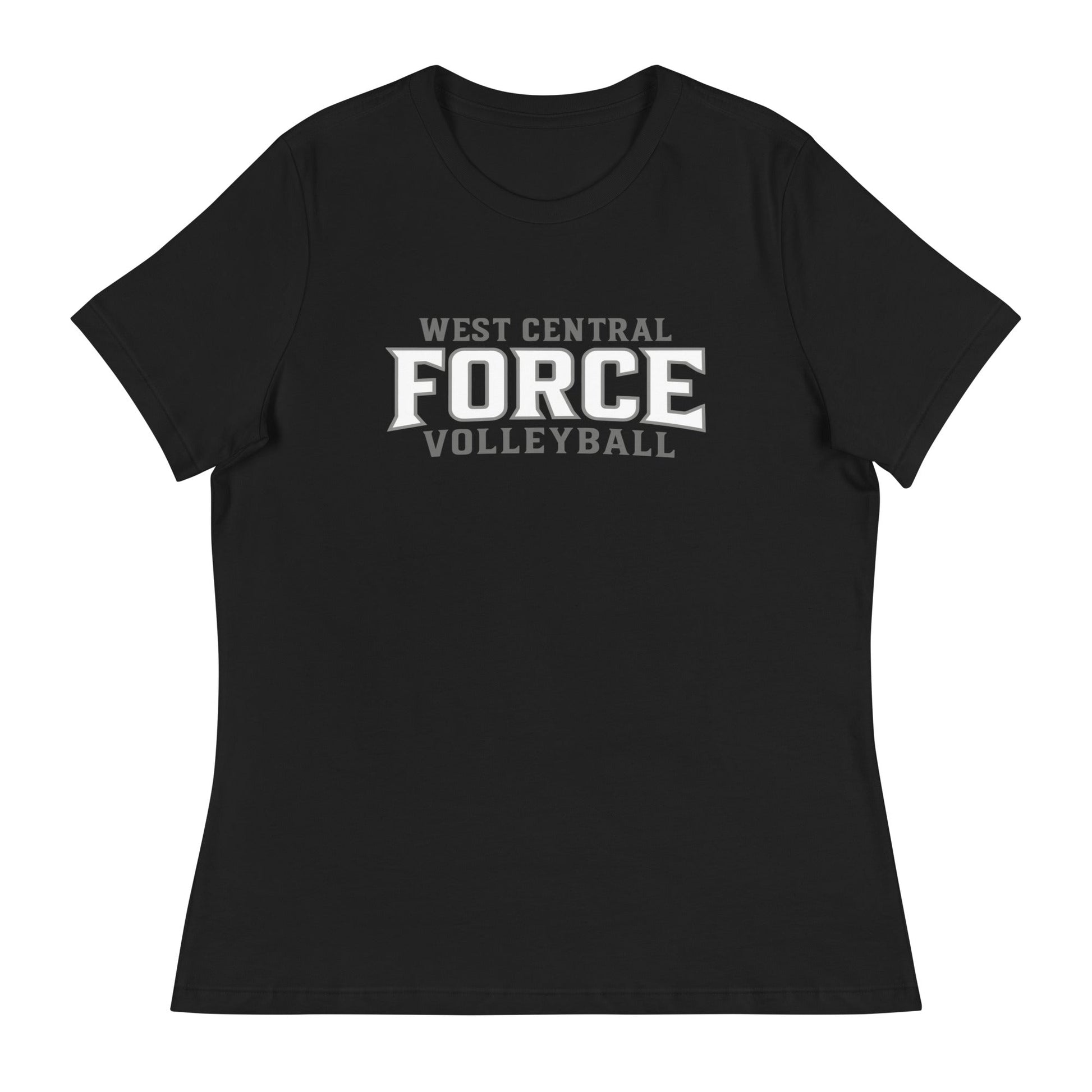 Performance | Women's Relaxed T Shirt | West Central Force Volleyball | Grey Logo