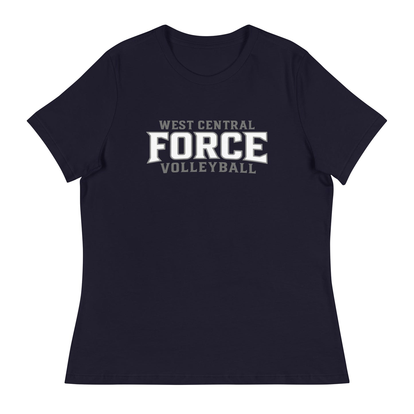 Performance | Women's Relaxed T Shirt | West Central Force Volleyball | Grey Logo