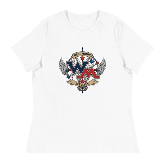 Performance | Women's Relaxed T Shirt | West Mound Stars | Crest Logo