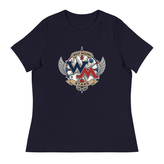 Performance | Women's Relaxed T Shirt | West Mound Stars | Crest Logo