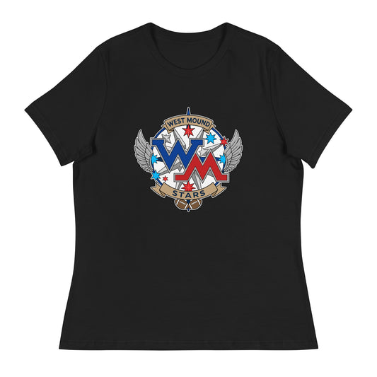 Performance | Women's Relaxed T Shirt | West Mound Stars | Emblem Logo