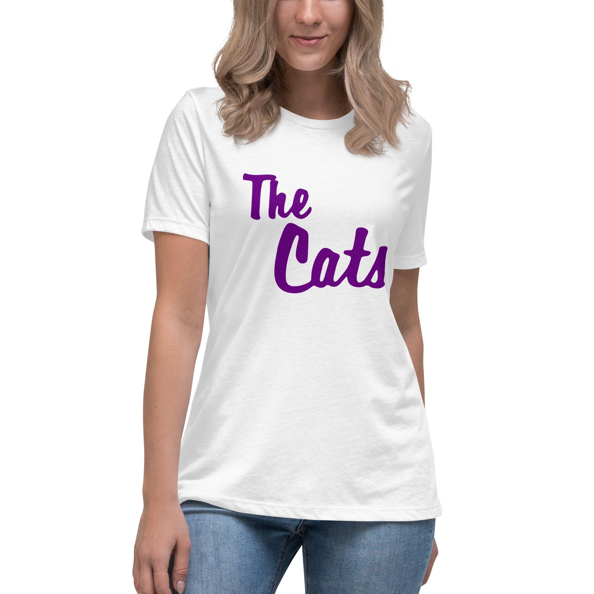 Performance | Women's Relaxed T Shirt | Western Carolina Ultimate | Cats Wordmark Logo