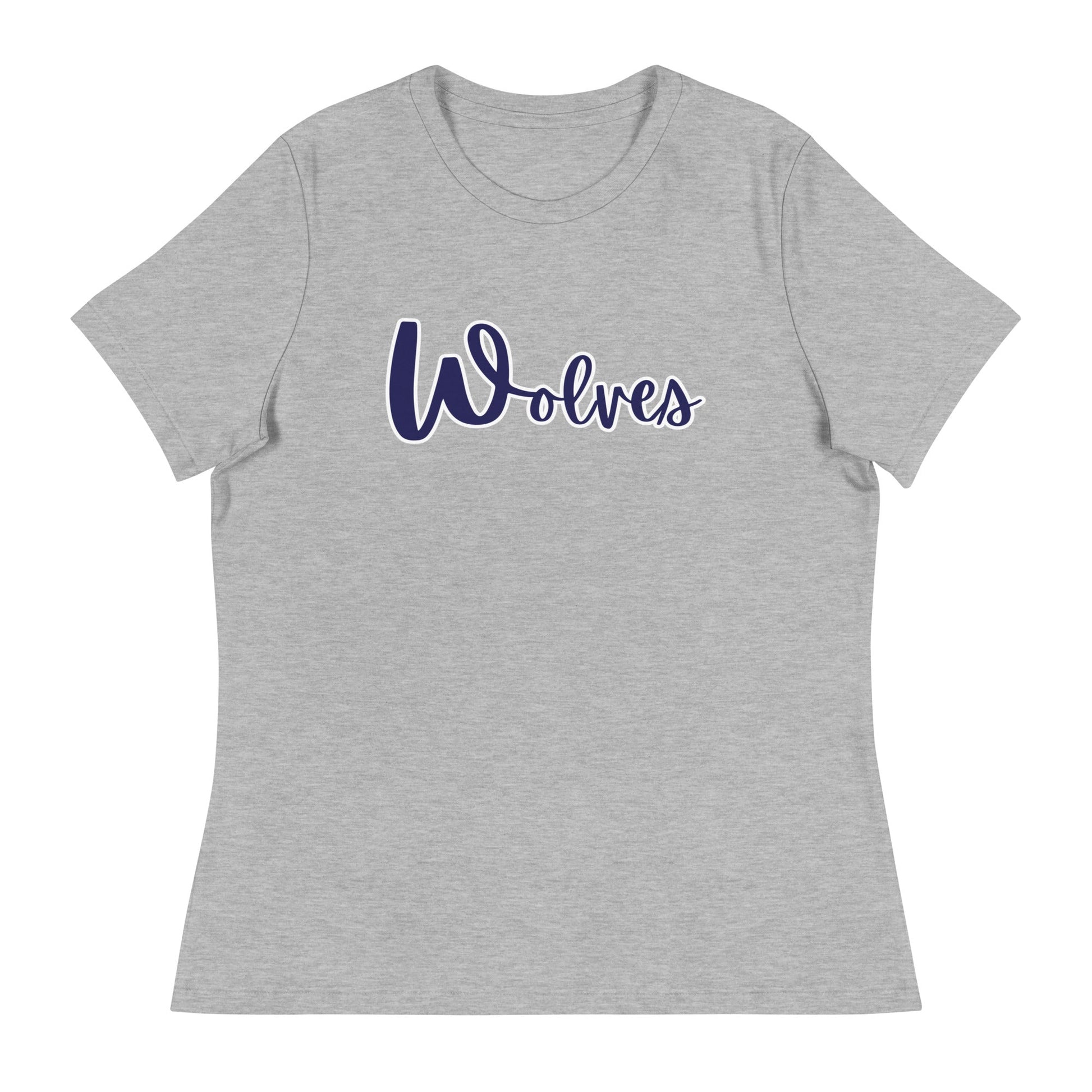 Performance | Women's Relaxed T Shirt | White Mountain School | Script Logo