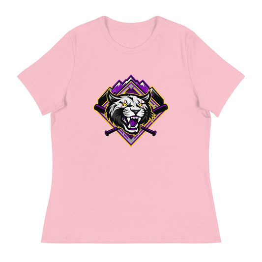 Performance | Women's Relaxed T Shirt | Wildcats Softball | Crest Logo