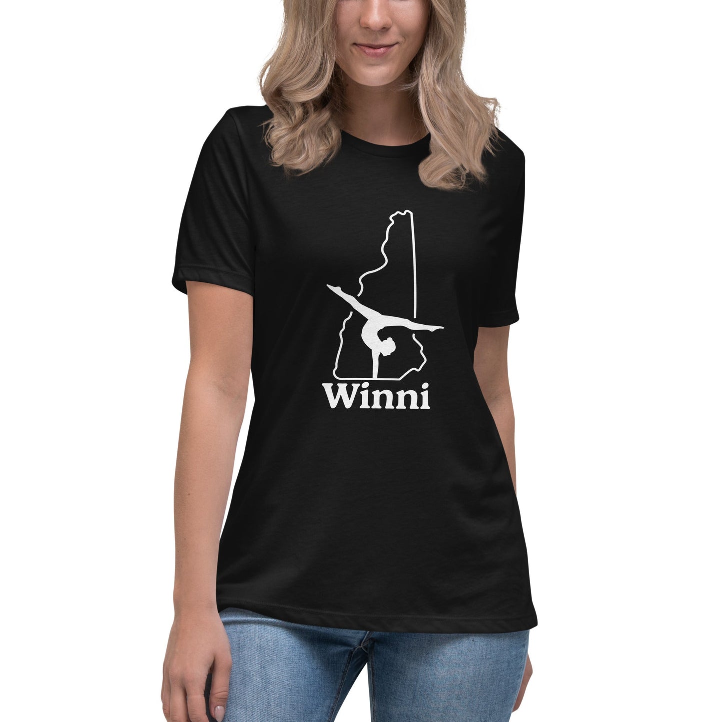 Performance | Women's Relaxed T Shirt | Winni Gymnastics | NH Logo