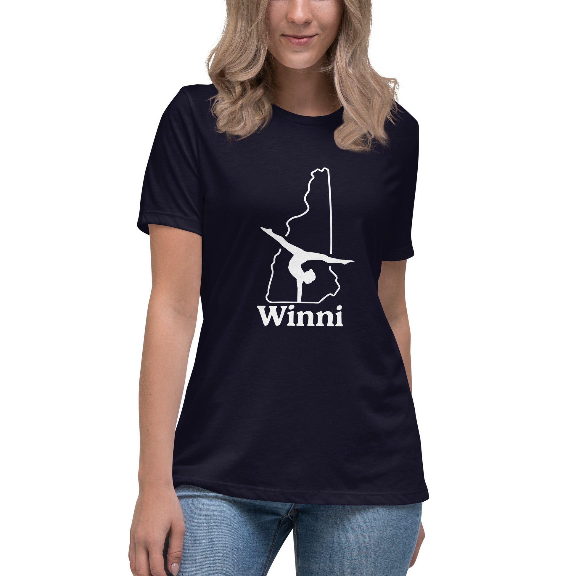 Performance | Women's Relaxed T Shirt | Winni Gymnastics | NH Logo
