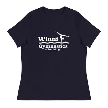 Performance | Women's Relaxed T Shirt | Winni Gymnastics | Tumbling Logo