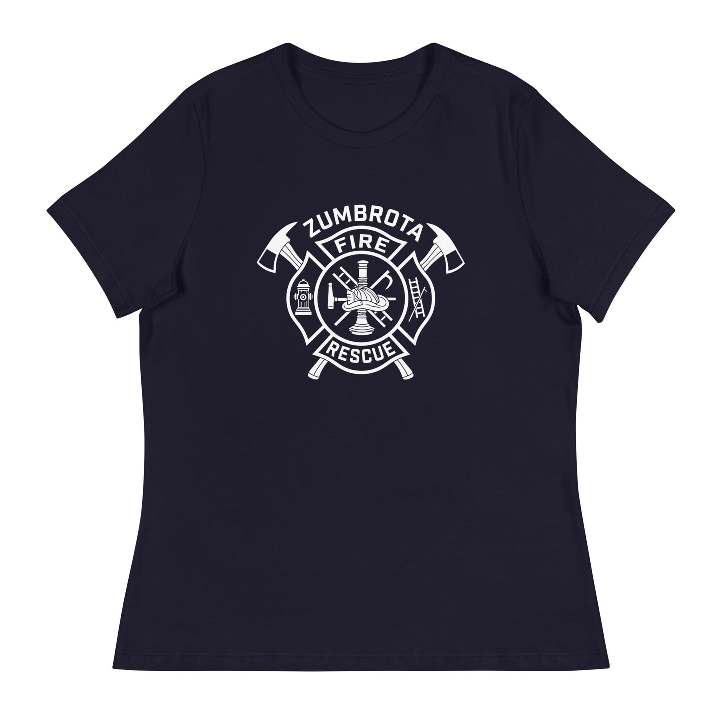 Performance | Women's Relaxed T Shirt | Zumbrota Fire Department | Crest Logo