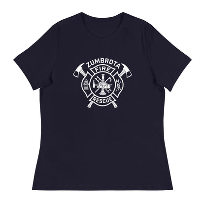Performance | Women's Relaxed T Shirt | Zumbrota Fire Department | Crest Logo