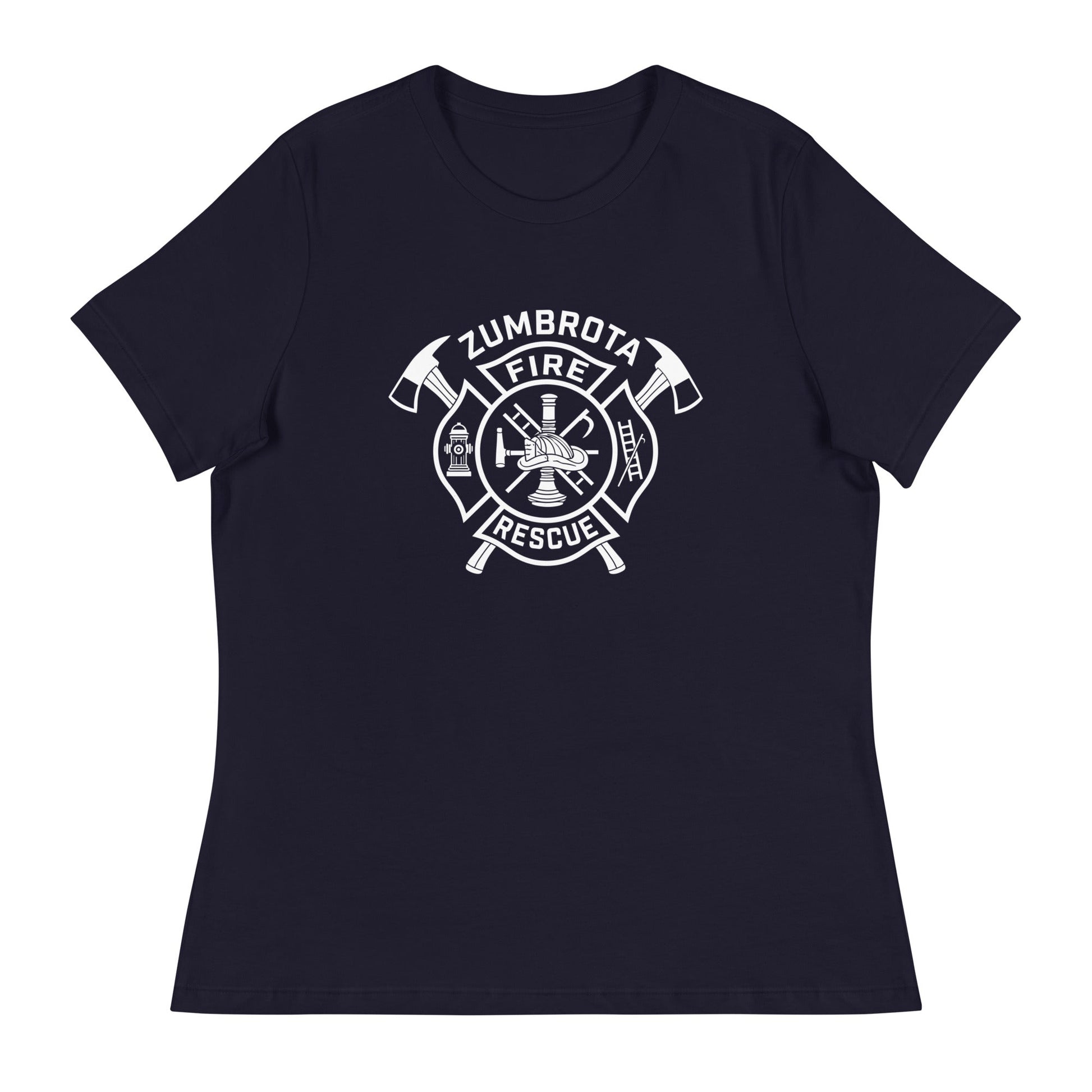 Performance | Women's Relaxed T Shirt | Zumbrota Fire Department | Crest Logo