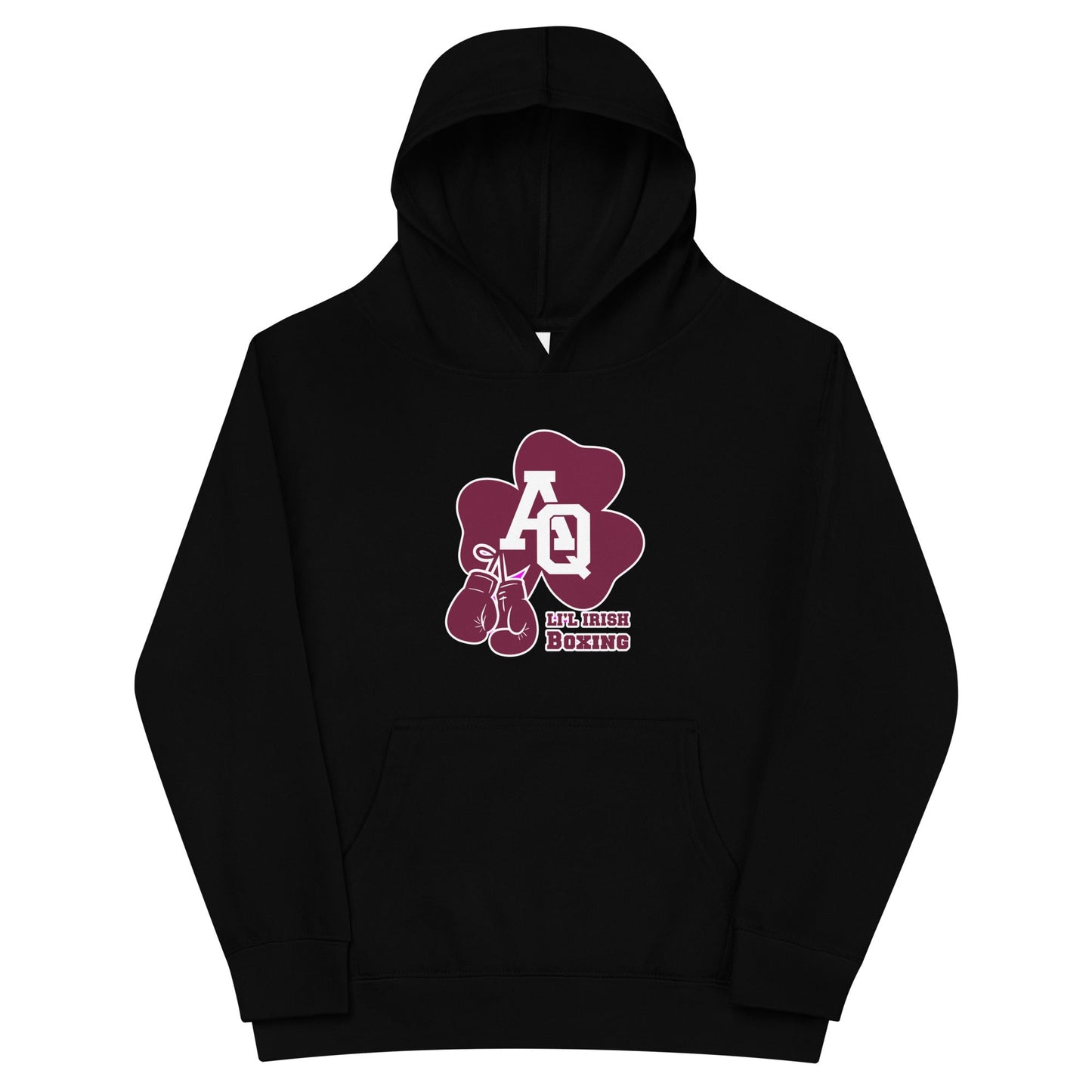 Performance | Youth Hoodie | Aquinas Li’l Irish Boxing | AQ Shamrock Logo