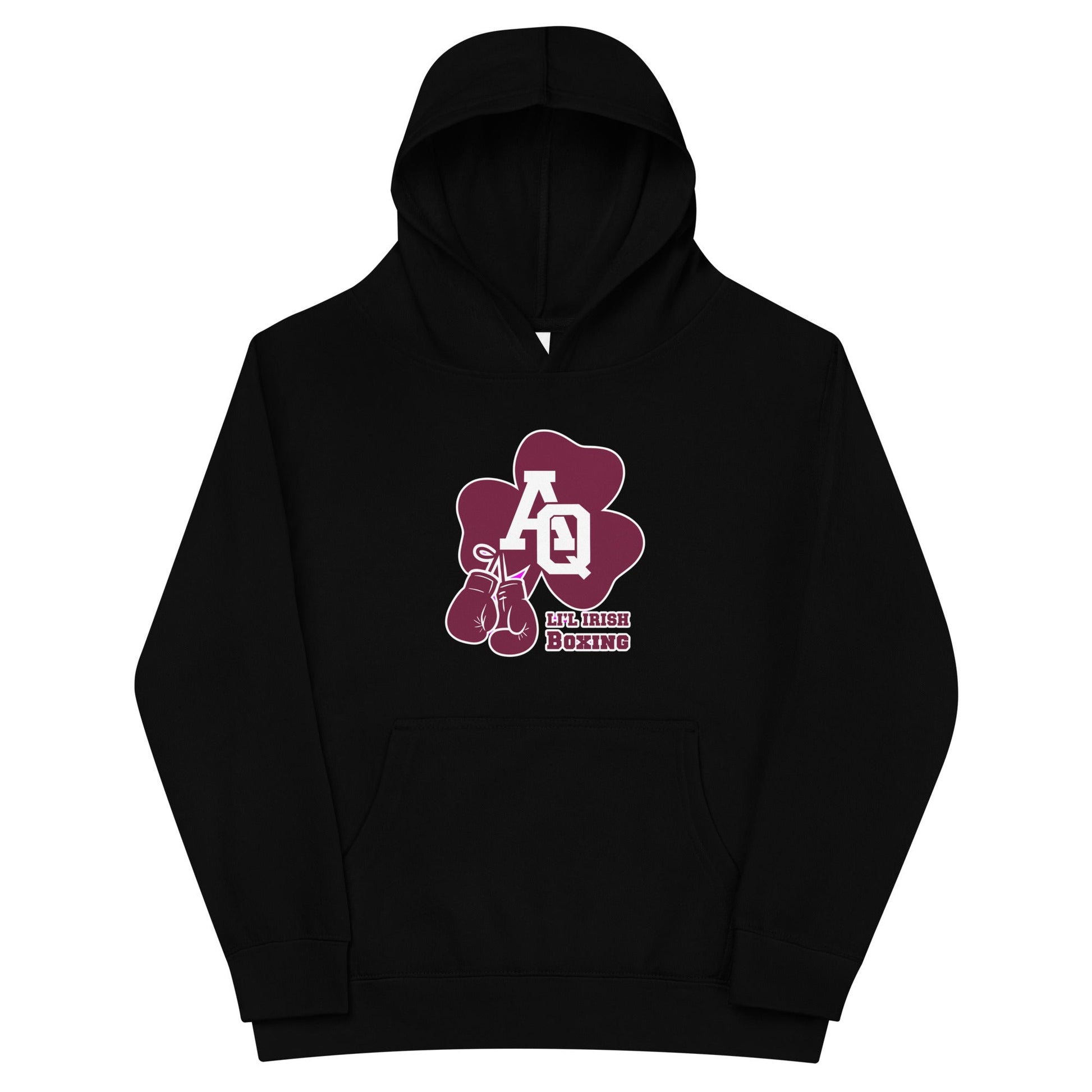 Performance | Youth Hoodie | Aquinas Li’l Irish Boxing | AQ Shamrock Logo