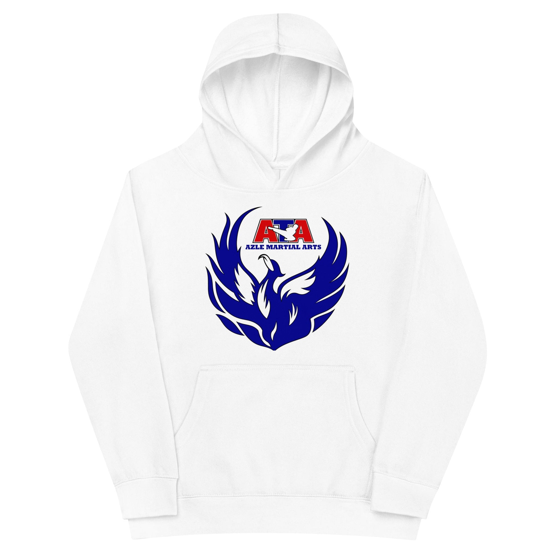 Performance | Youth Hoodie | Azle Martial Arts | Blue Fire Crest Logo