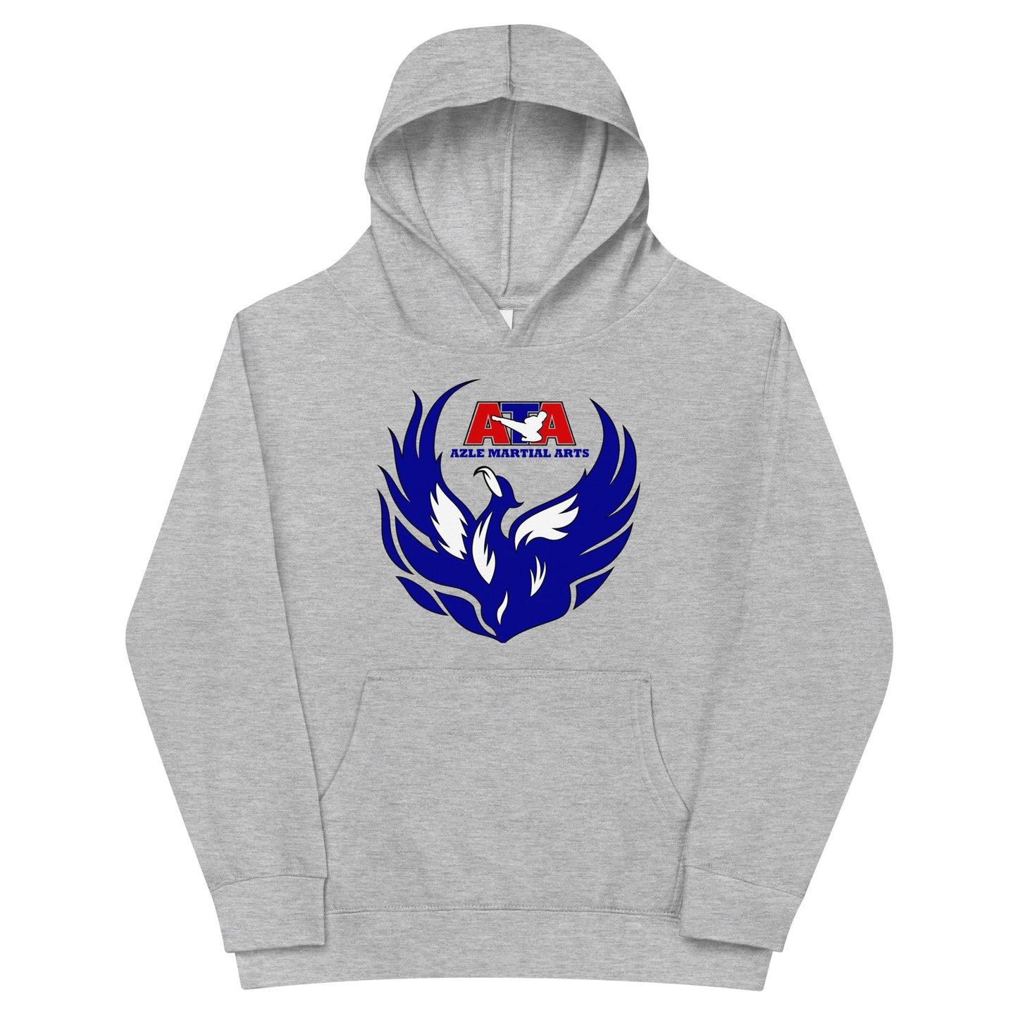 Performance | Youth Hoodie | Azle Martial Arts | Blue Fire Crest Logo
