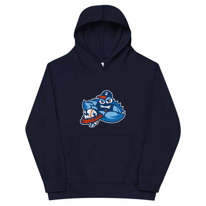 Performance | Youth Hoodie | Bellport BlueClaws | Mascot Logo