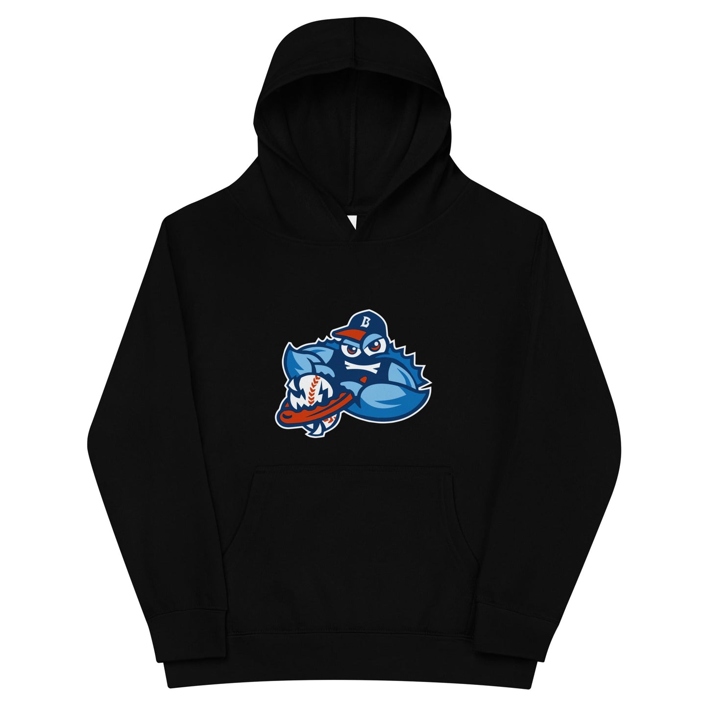 Performance | Youth Hoodie | Bellport BlueClaws | Mascot Logo