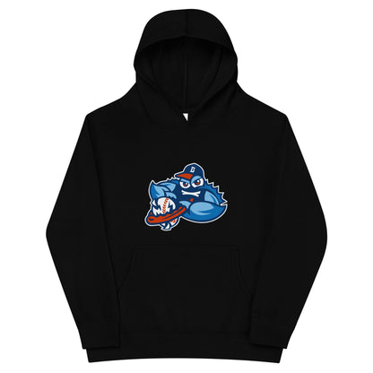 Performance | Youth Hoodie | Bellport BlueClaws | Mascot Logo