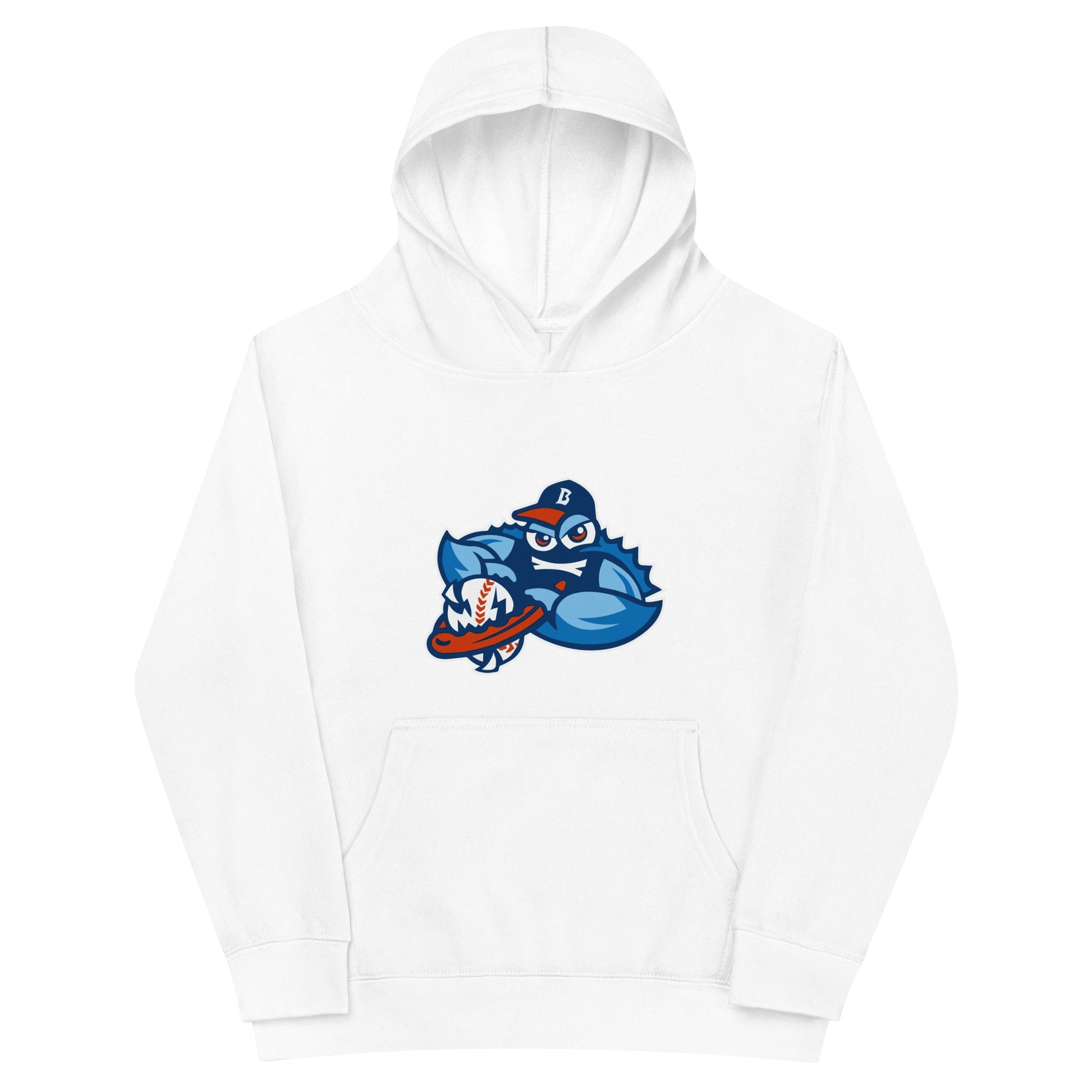 Performance | Youth Hoodie | Bellport BlueClaws | Mascot Logo