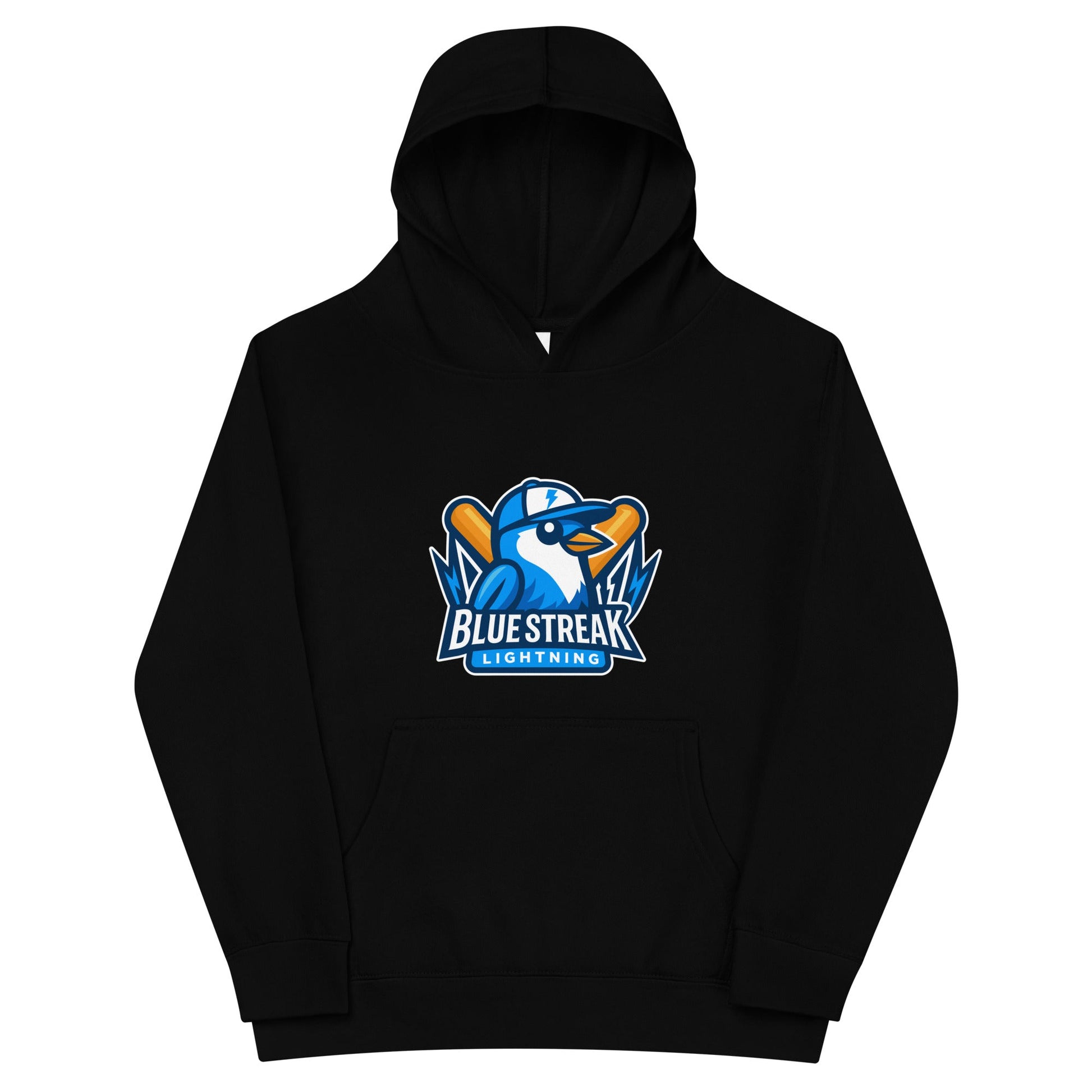 Performance | Youth Hoodie | Blue Streak Lightning | Mascot Logo