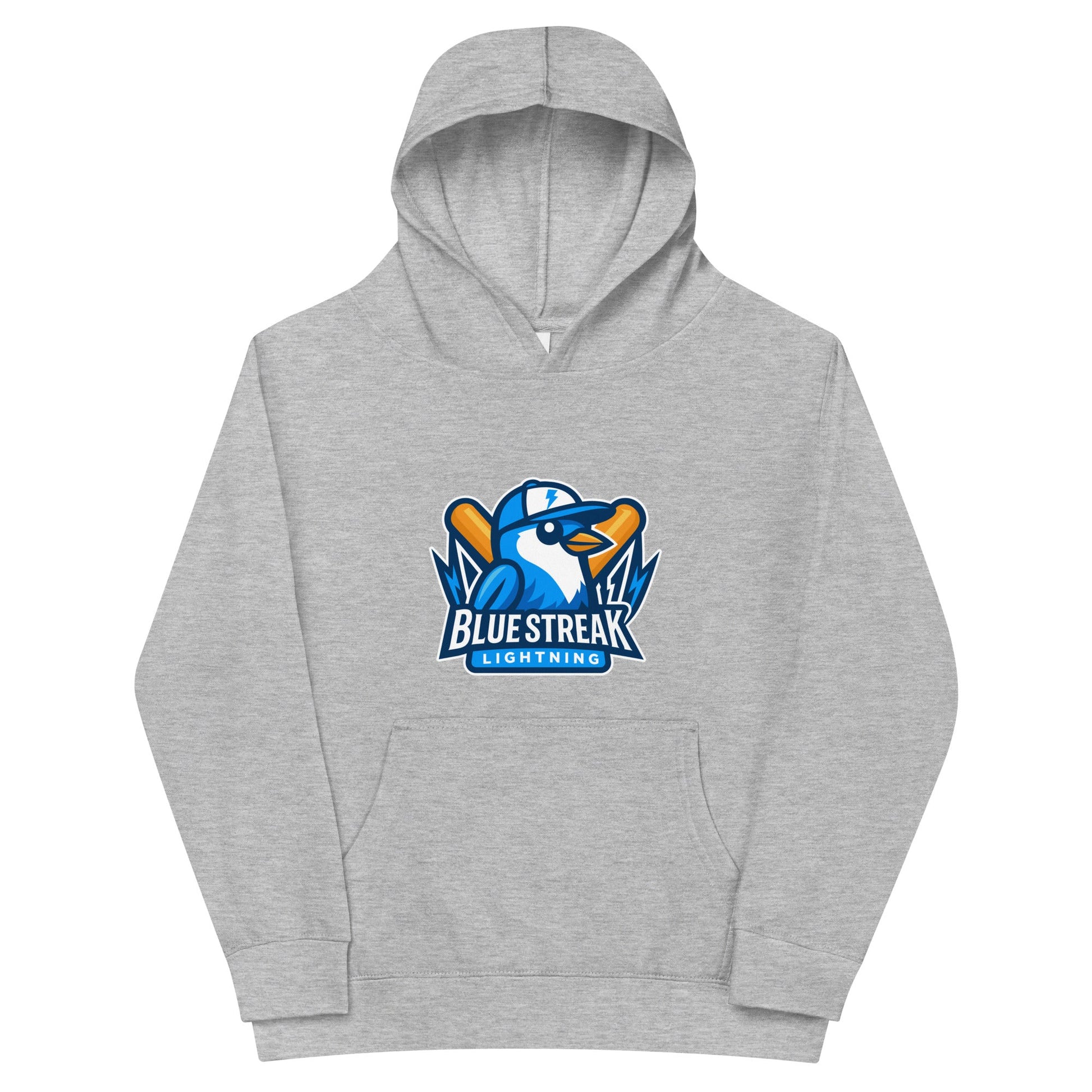 Performance | Youth Hoodie | Blue Streak Lightning | Mascot Logo