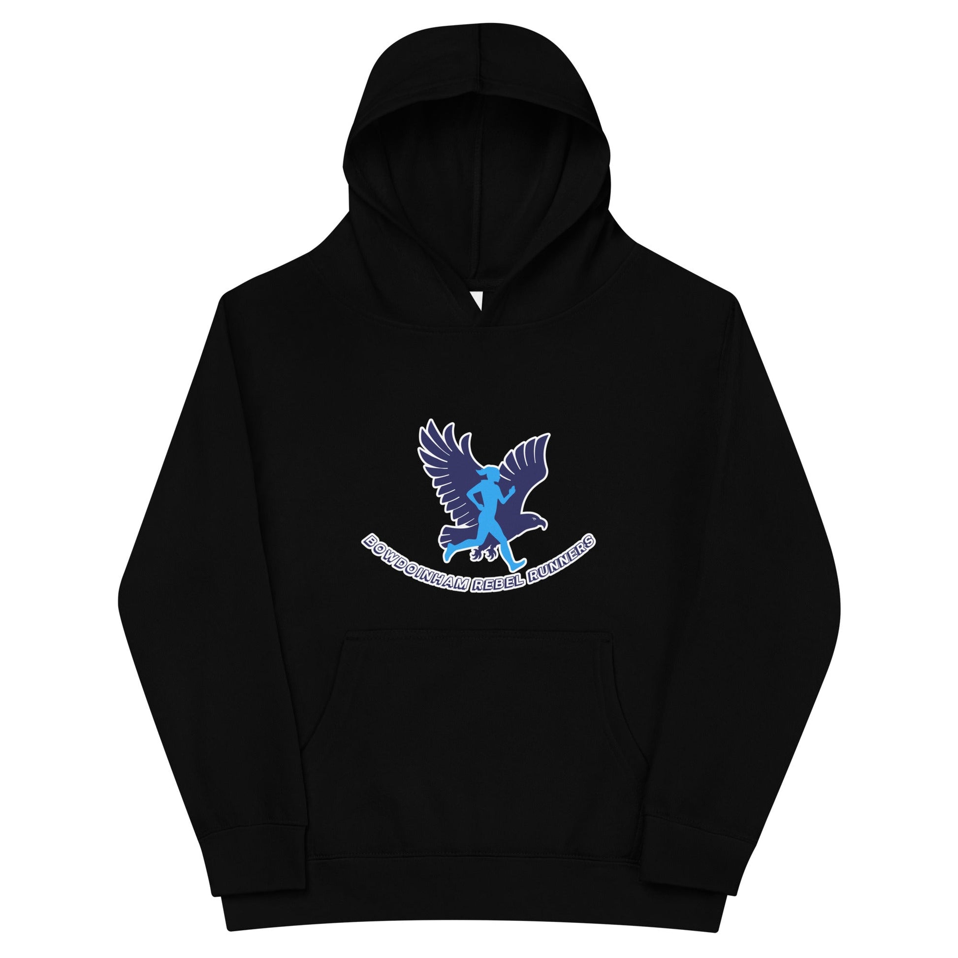 Performance | Youth Hoodie | Bowdoinham Rebel Runners | Aerial Runner Emblem Logo