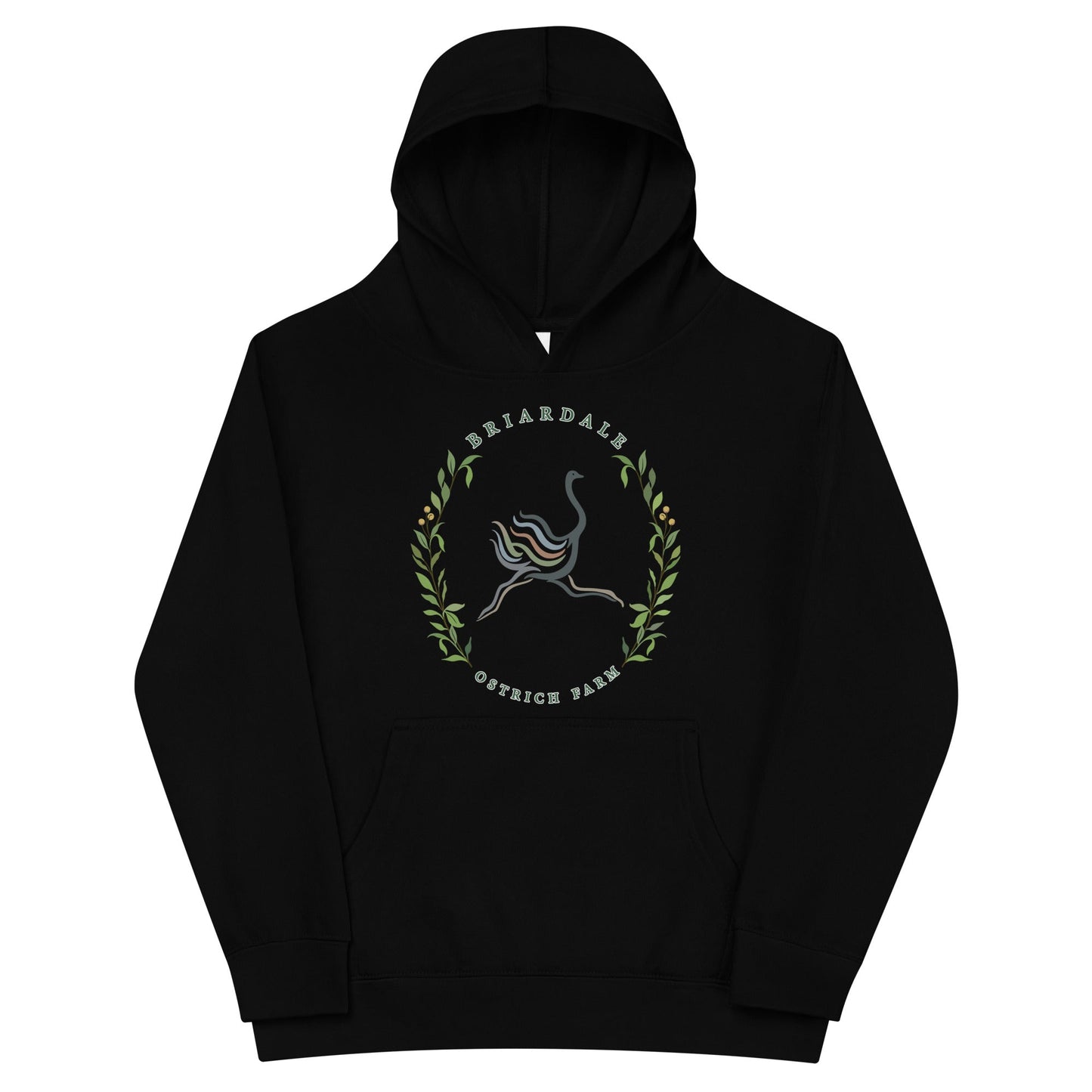 Performance | Youth Hoodie | Briardale Ostrich Farm | Crest Logo