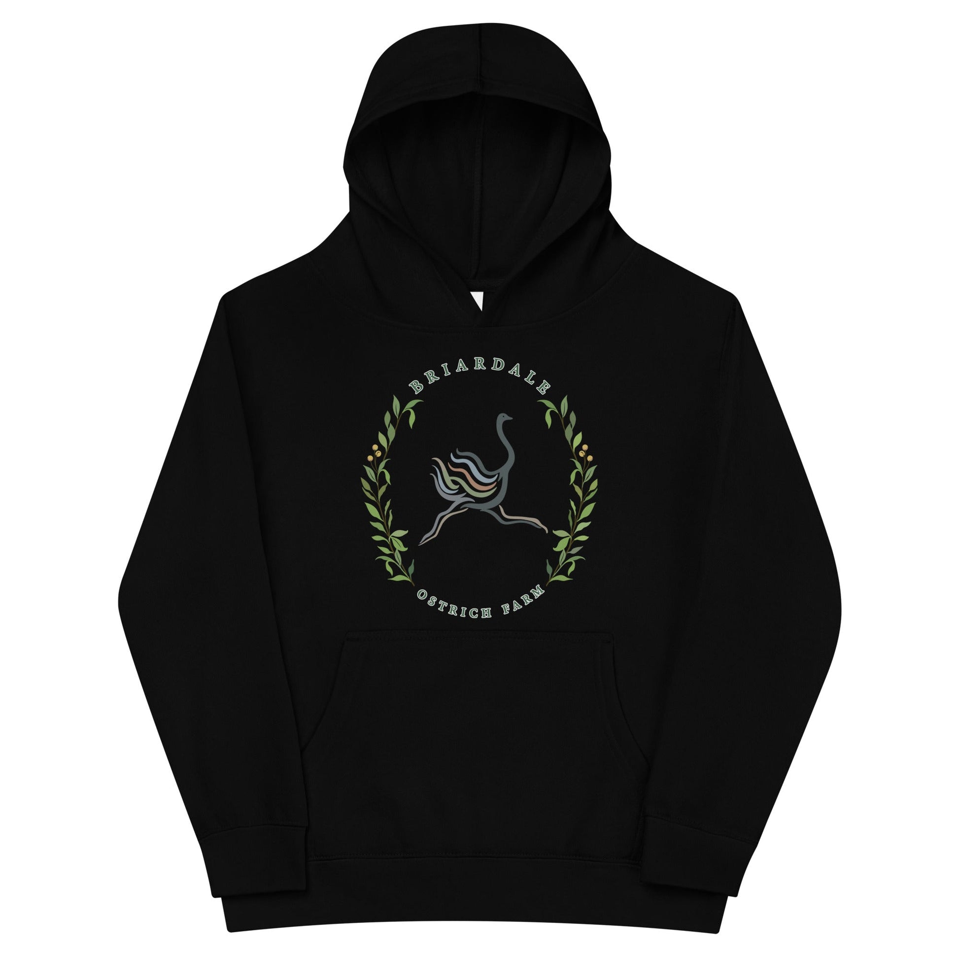 Performance | Youth Hoodie | Briardale Ostrich Farm | Crest Logo