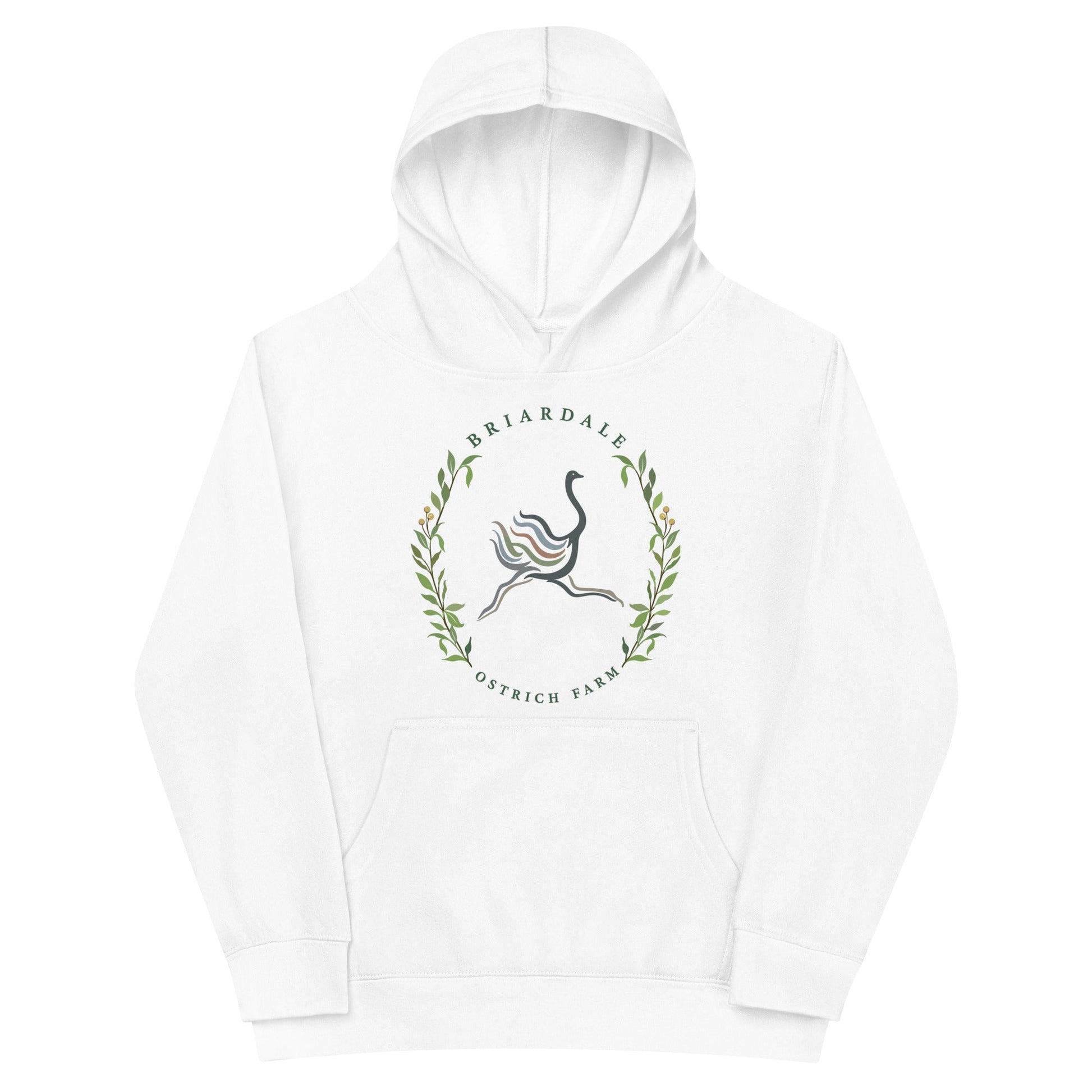 Performance | Youth Hoodie | Briardale Ostrich Farm | Crest Logo