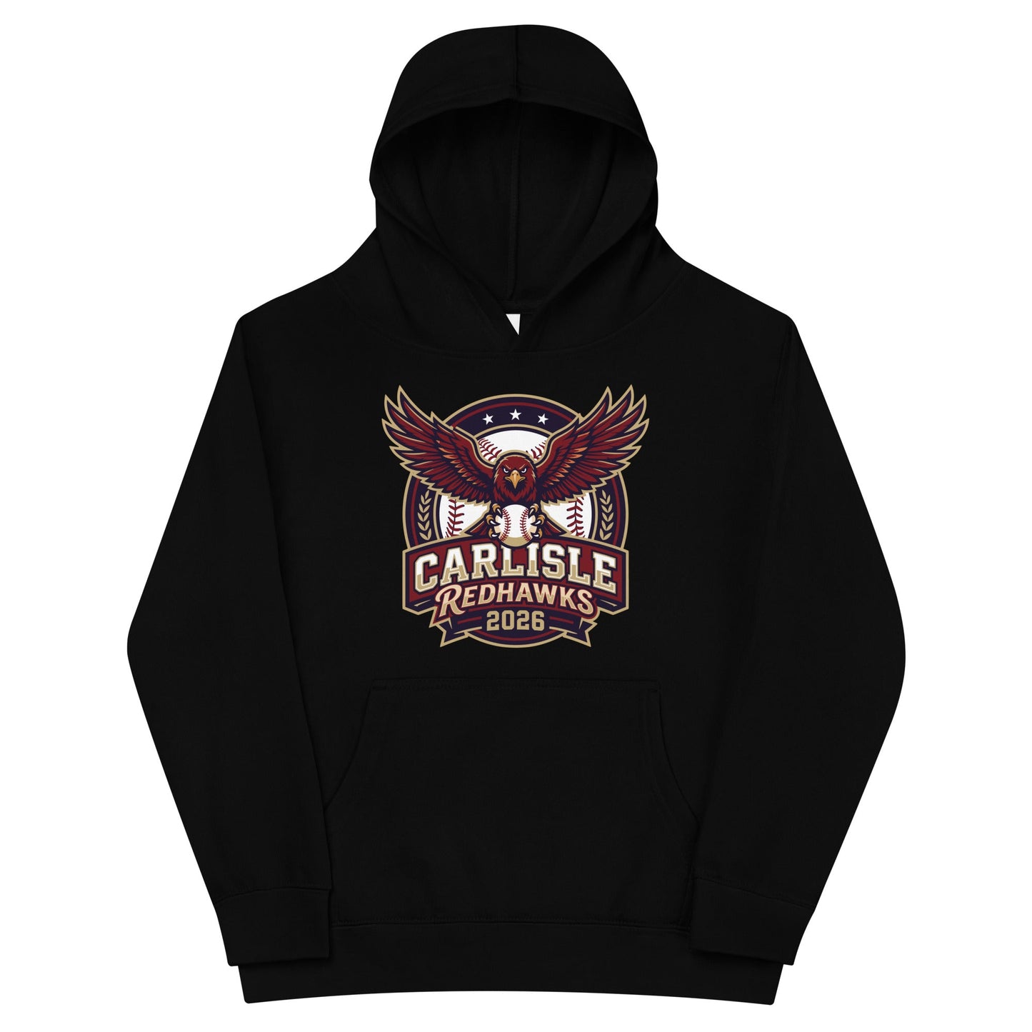 Performance | Youth Hoodie | Carlisle Redhawks | Emblem Logo
