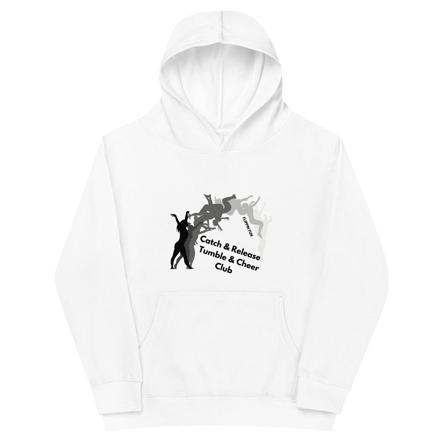 Performance | Youth Hoodie | Catch & Release Tumble & Cheer Club | Tumble Logo