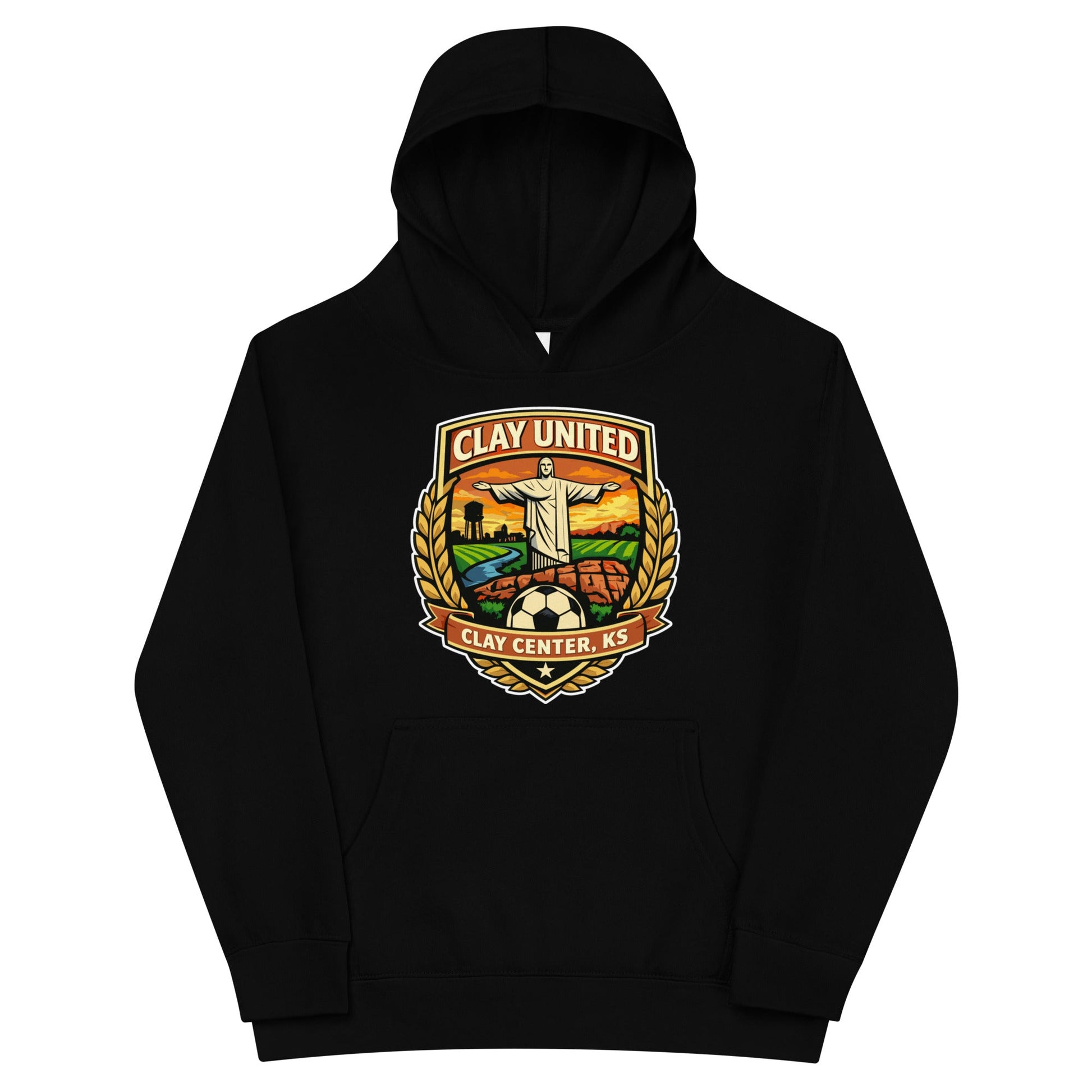 Performance | Youth Hoodie | Clay United | Crest Logo