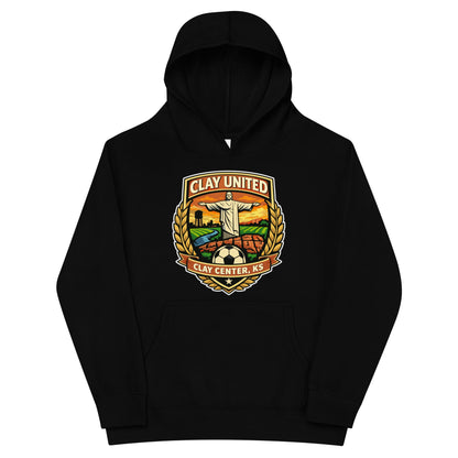 Performance | Youth Hoodie | Clay United | Crest Logo