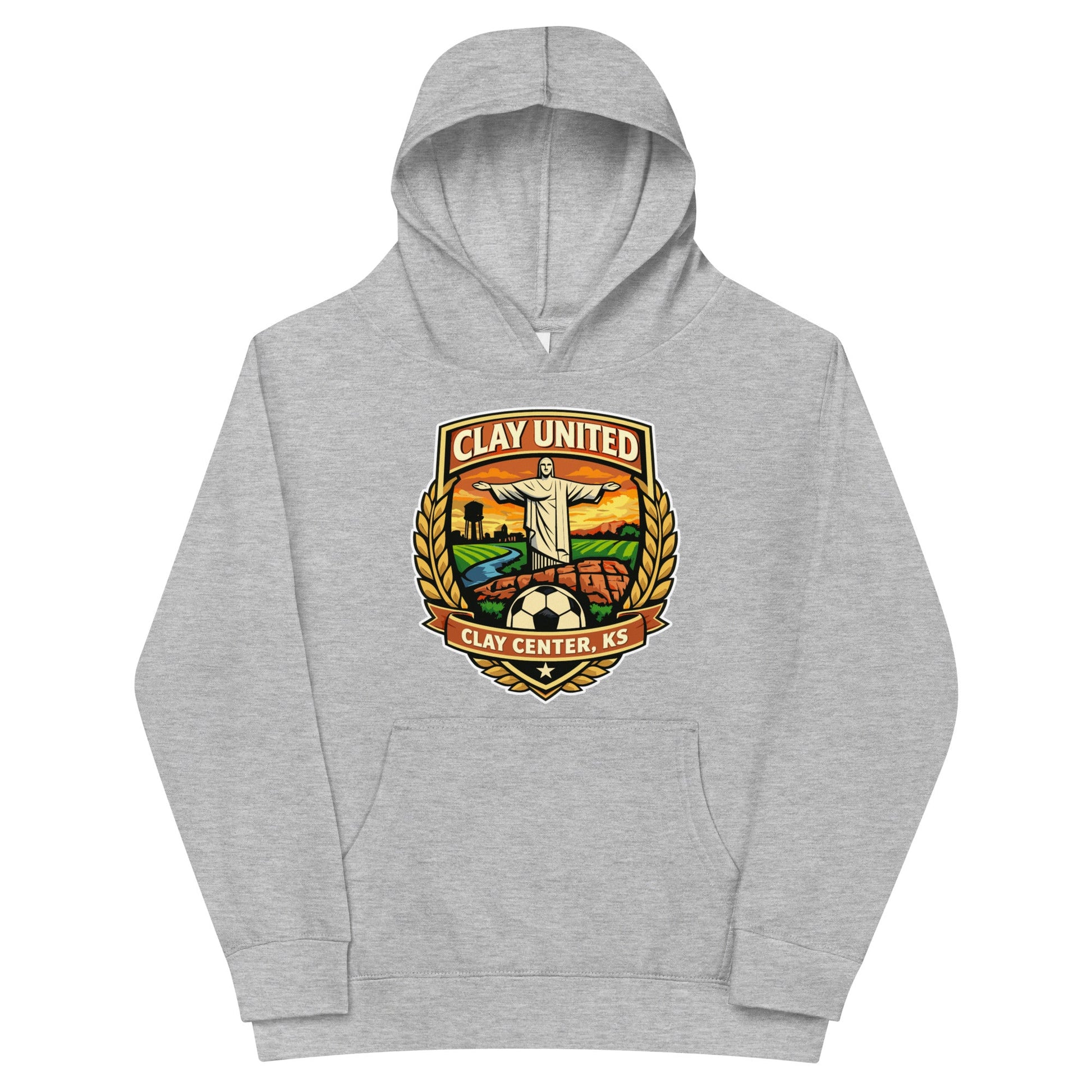 Performance | Youth Hoodie | Clay United | Crest Logo