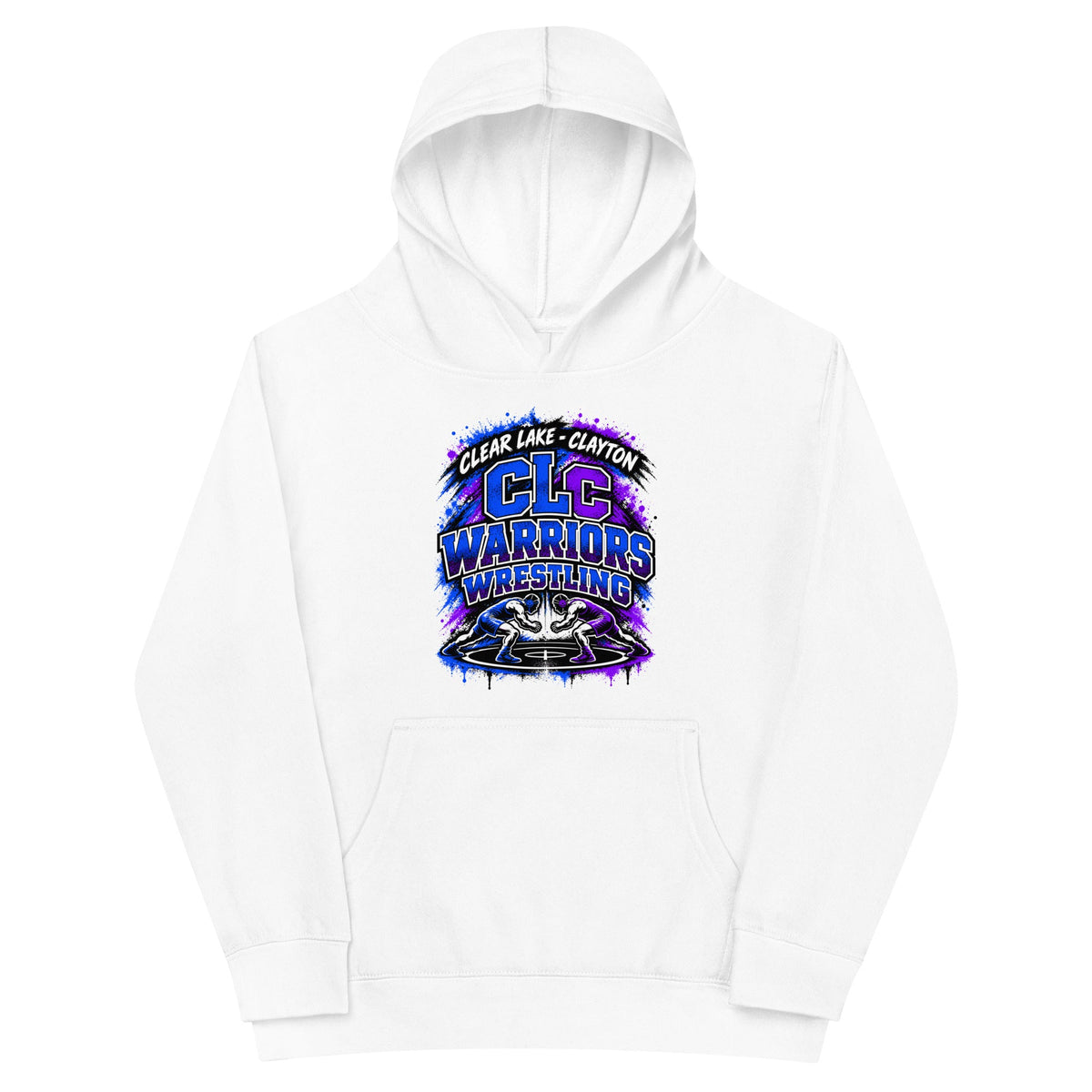 Performance | Youth Hoodie | Clear Lake - Clayton Wrestling | Apex Logo