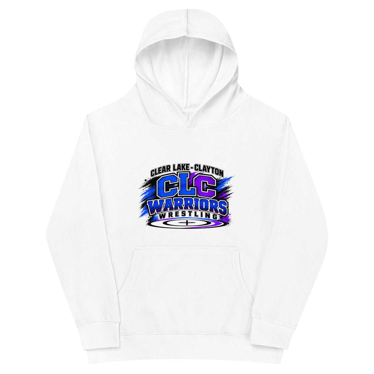 Performance | Youth Hoodie | Clear Lake - Clayton Wrestling | Vanguard Logo