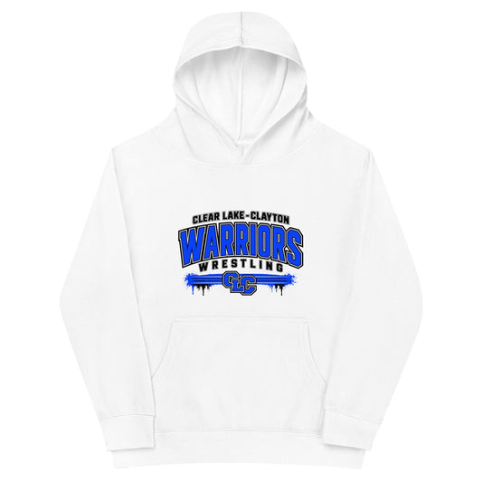 Performance | Youth Hoodie | Clear Lake - Clayton Wrestling | Warrior Crest Logo
