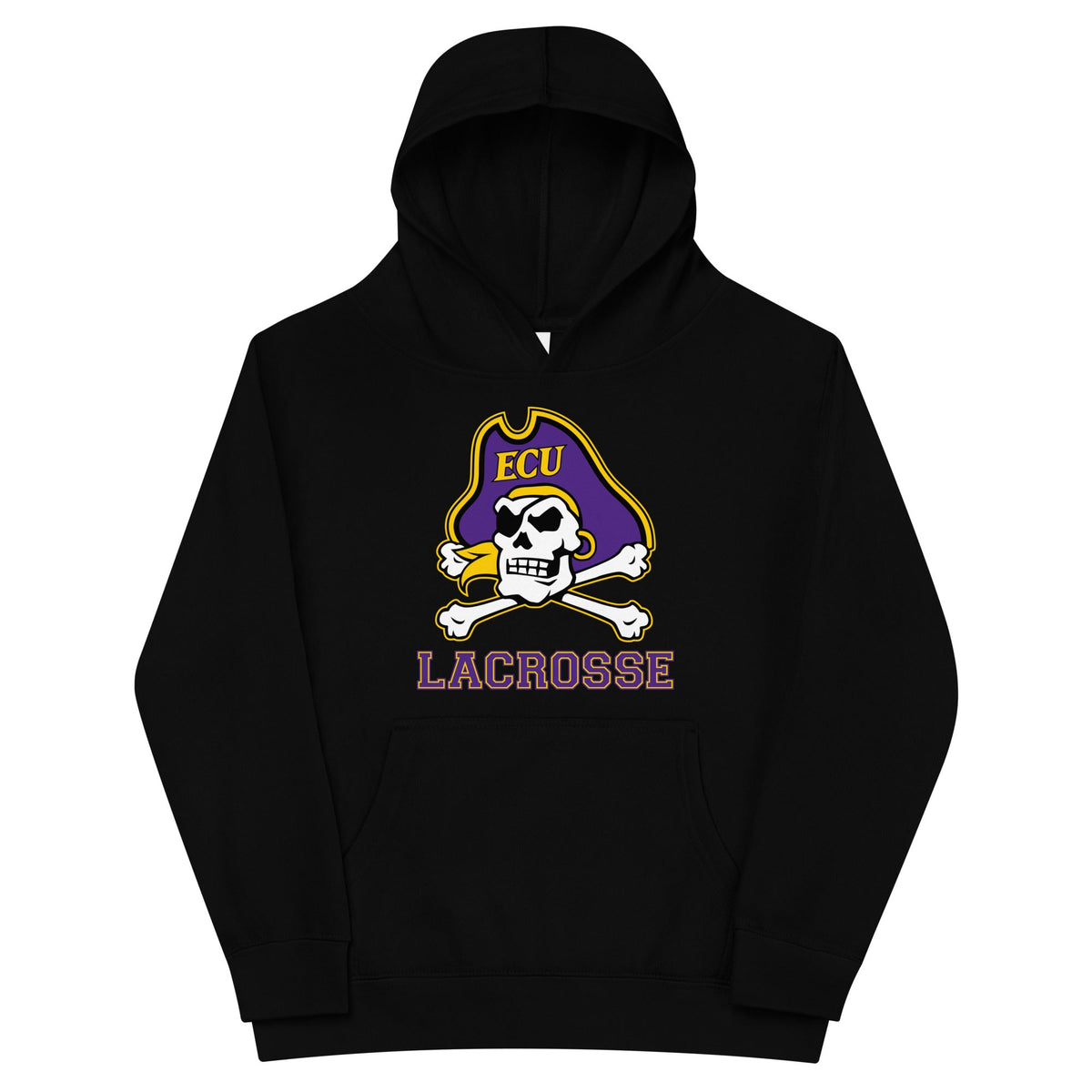 Performance | Youth Hoodie | ECU Club Womens Lacrosse | Ironclad Corsairs Logo