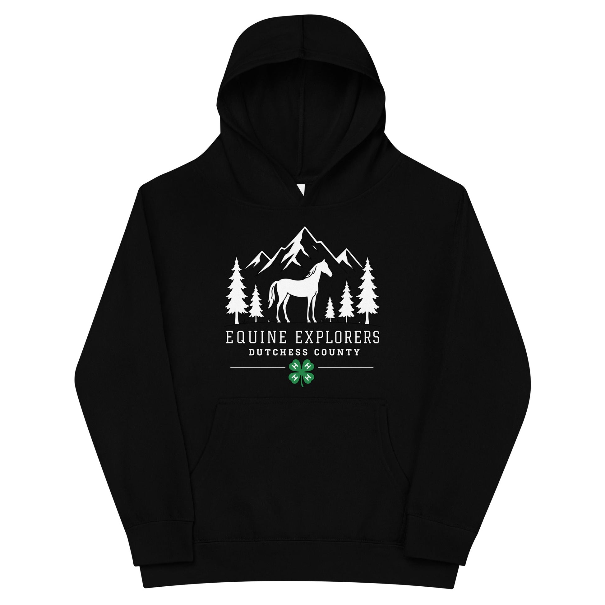 Performance | Youth Hoodie | Equine Explorers | Dutchess Crest Trailblazers Logo