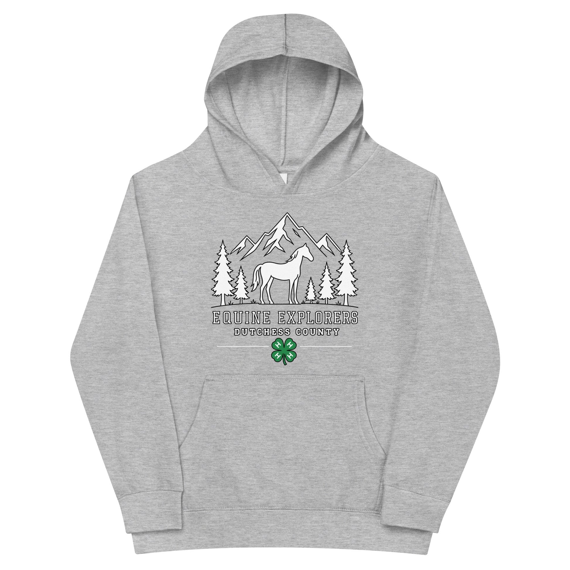 Performance | Youth Hoodie | Equine Explorers | Dutchess Crest Trailblazers Logo
