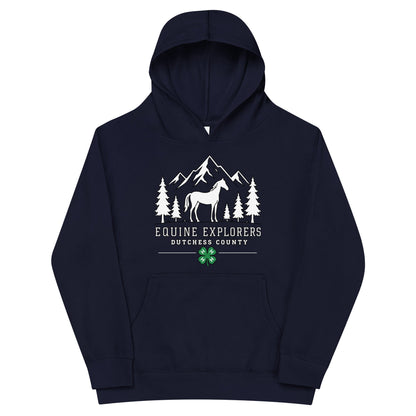 Performance | Youth Hoodie | Equine Explorers | Dutchess Crest Trailblazers Logo
