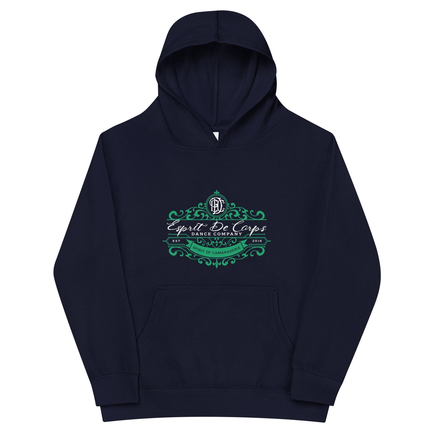 Performance | Youth Hoodie | Esprit de Corps Dance Co., LLC | Crest Logo