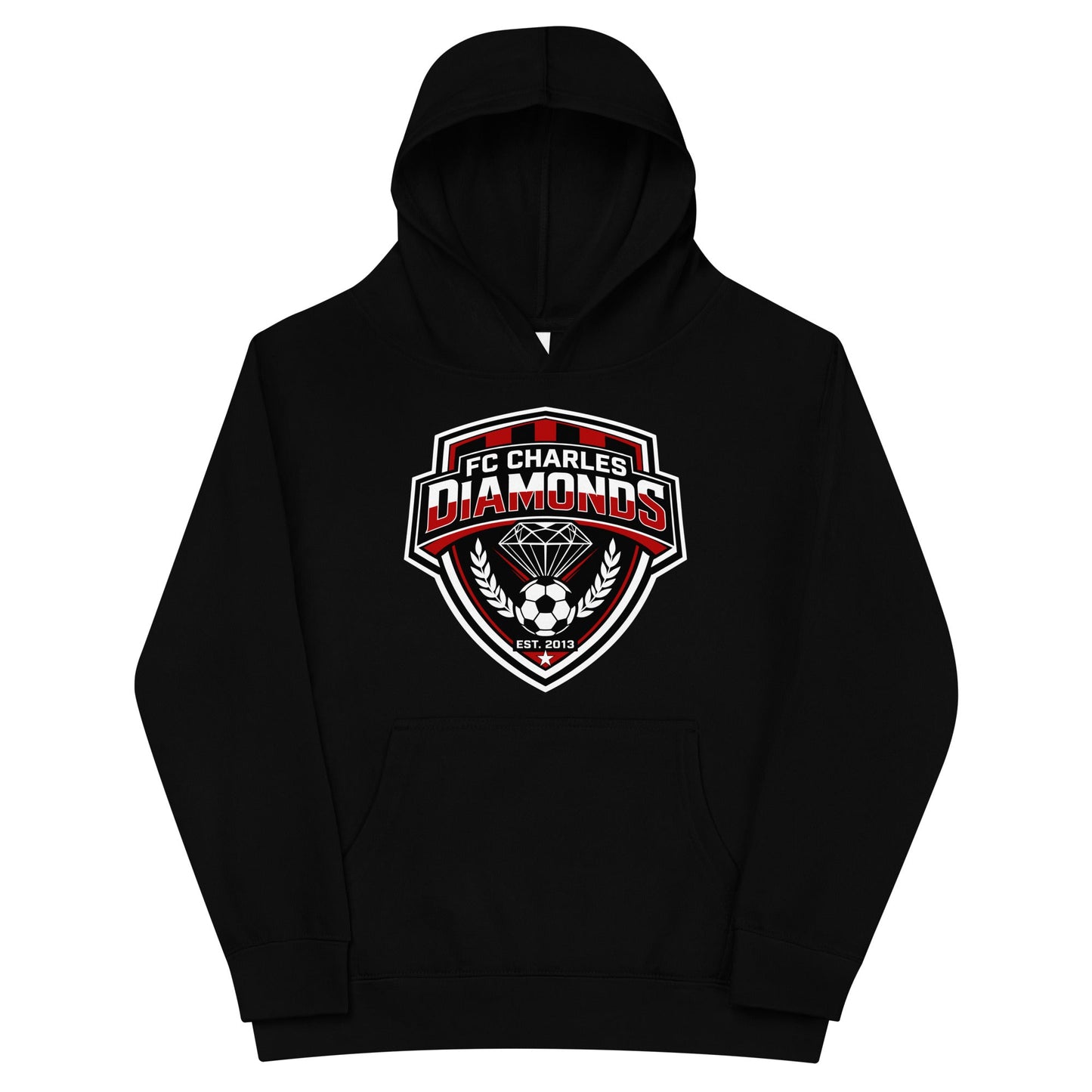 Performance | Youth Hoodie | FC Charles: Diamonds | Emblem Logo
