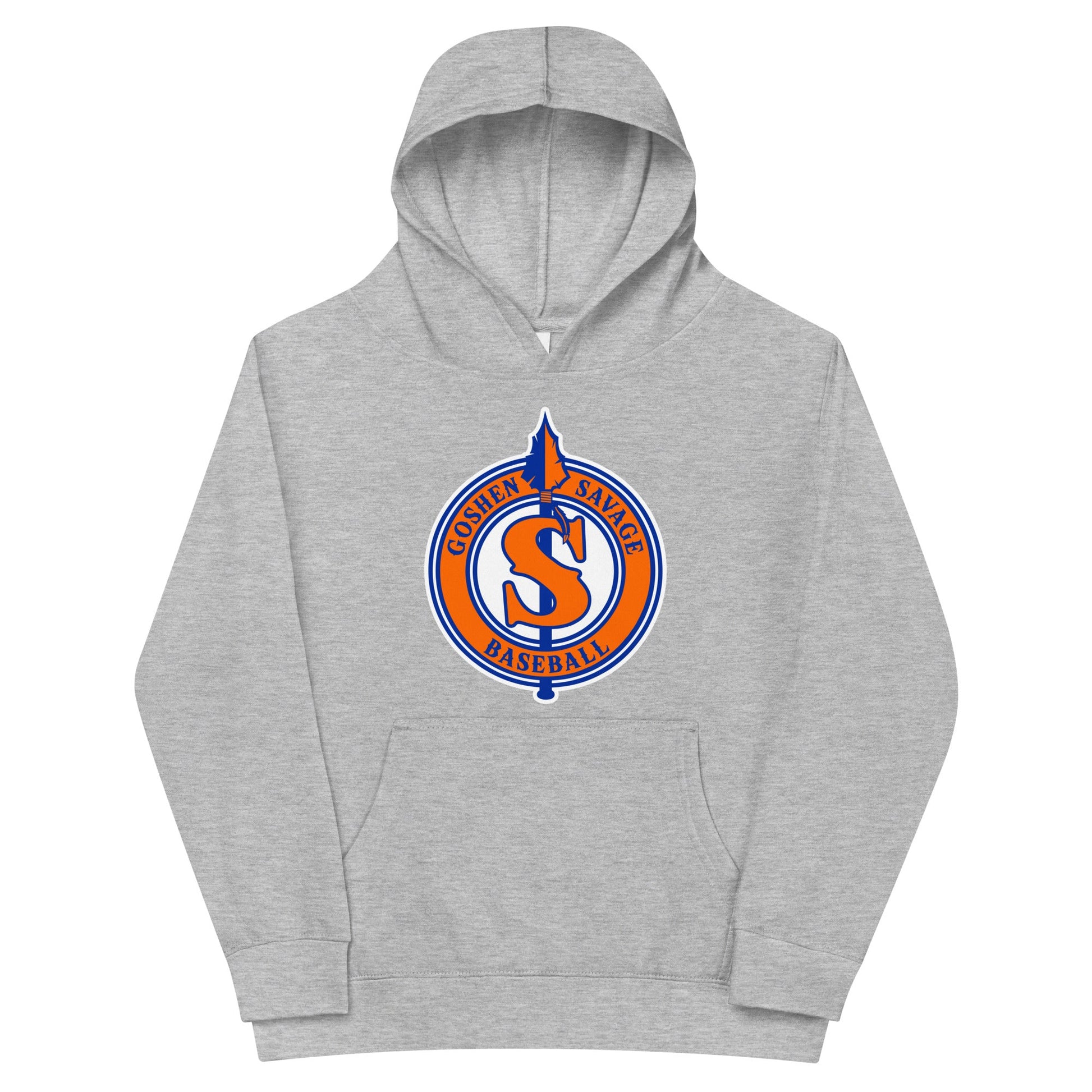 Performance | Youth Hoodie | Goshen Savage Baseball | Badge Logo