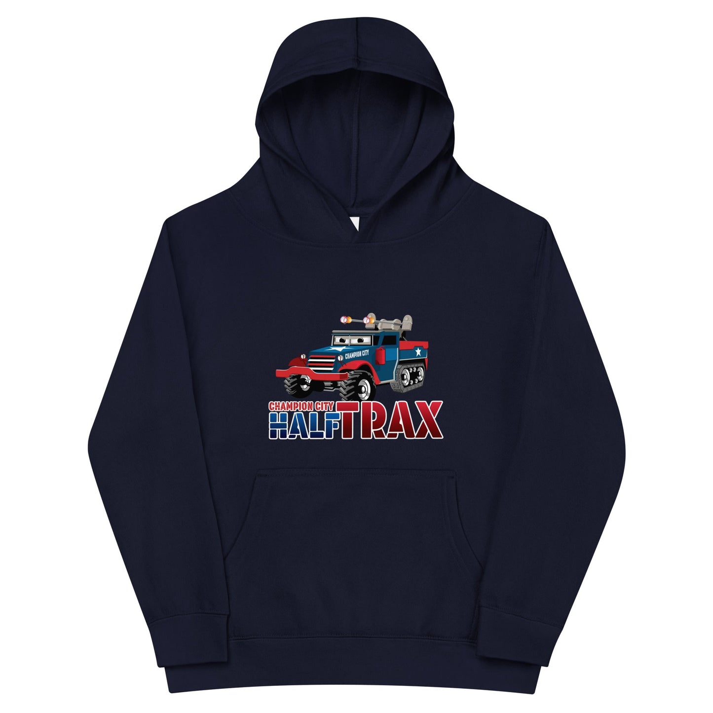 Performance | Youth Hoodie | Half Trax Baseball | Mascot Logo