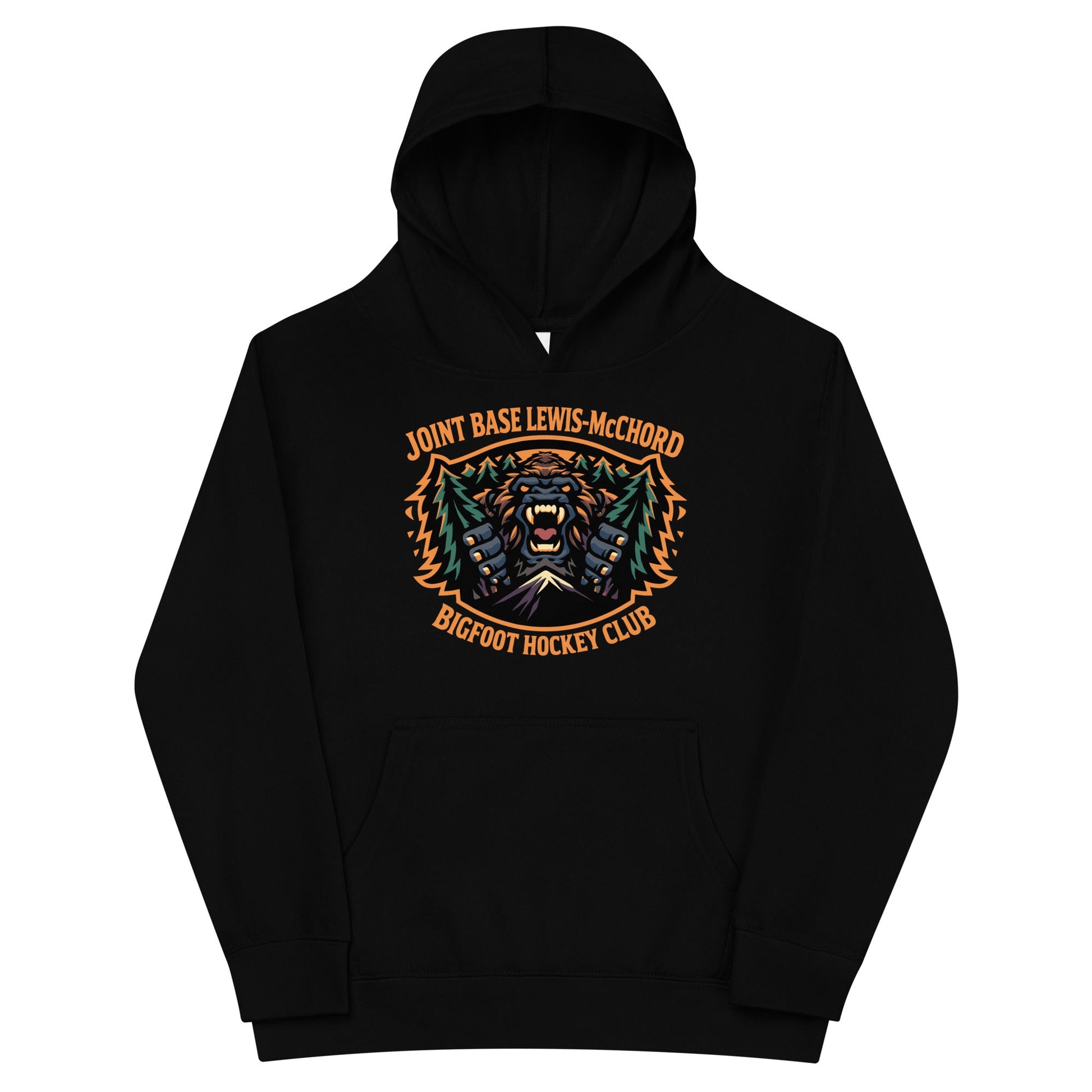 Performance | Youth Hoodie | JBLM Bigfoot Hockey Team | Mascot Logo