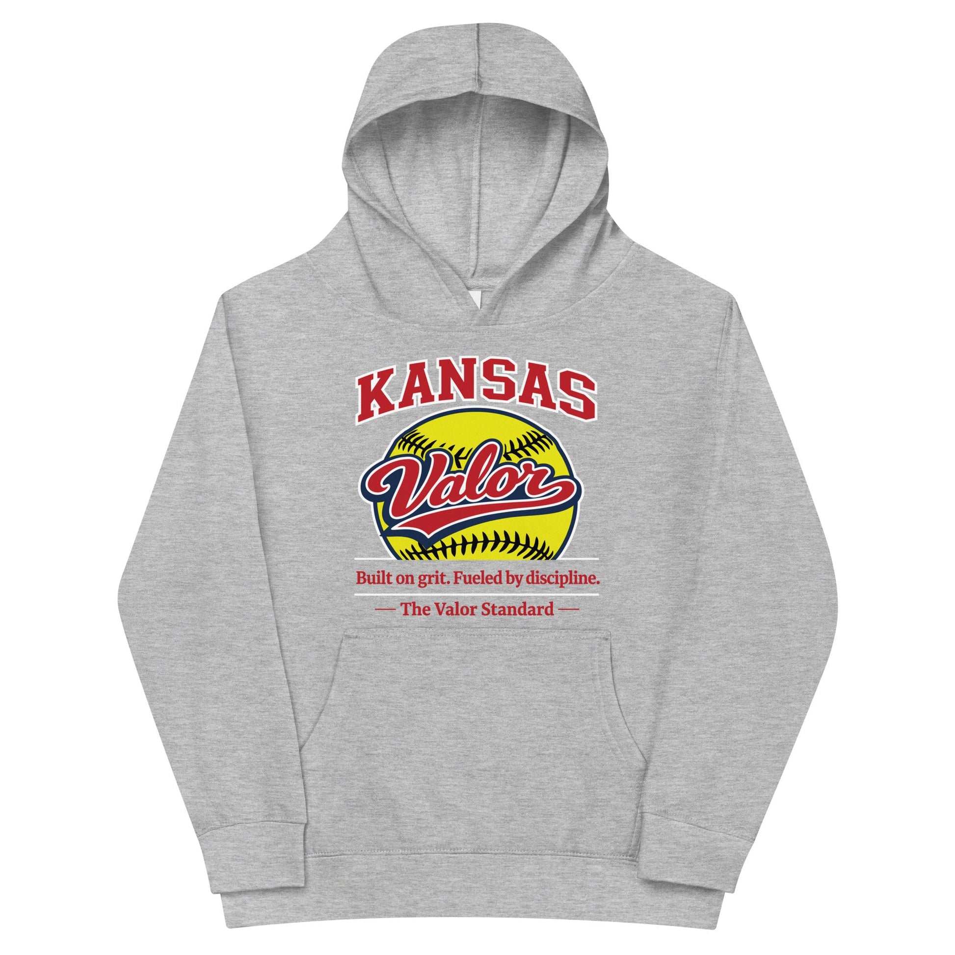Performance | Youth Hoodie | Kansas Valor Fan Gear | The Standard Logo
