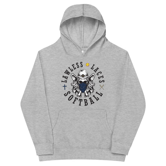 Performance | Youth Hoodie | Lawless Laces Softball | Bandana Mascot Logo